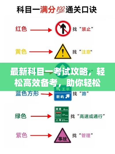 最新科目一考试攻略，轻松高效备考，助你轻松应对考试！