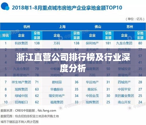 浙江直营公司排行榜及行业深度分析