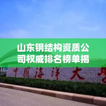 山东钢结构资质公司权威排名榜单揭晓！
