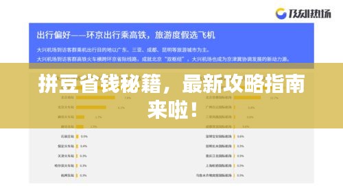 拼豆省钱秘籍，最新攻略指南来啦！