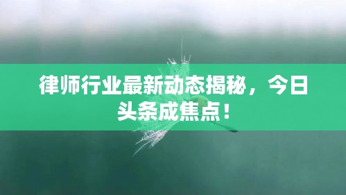 律师行业最新动态揭秘，今日头条成焦点！