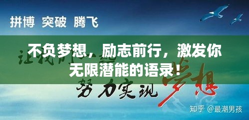 不负梦想，励志前行，激发你无限潜能的语录！