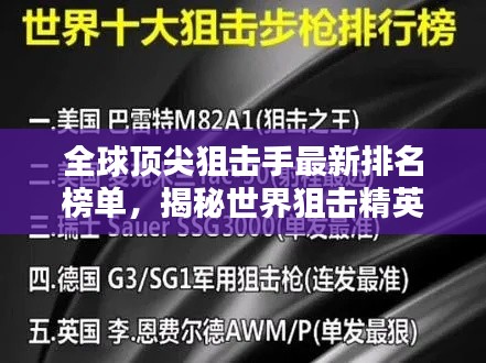 全球顶尖狙击手最新排名榜单，揭秘世界狙击精英！