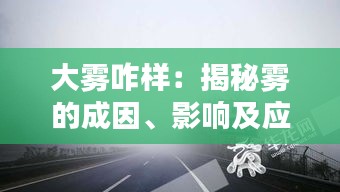 大雾咋样：揭秘雾的成因、影响及应对策略