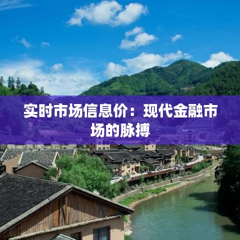 实时市场信息价：现代金融市场的脉搏