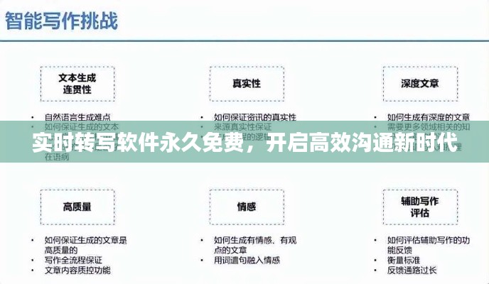 实时转写软件永久免费，开启高效沟通新时代