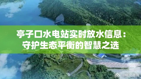 亭子口水电站实时放水信息：守护生态平衡的智慧之选