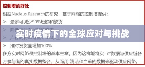 实时疫情下的全球应对与挑战