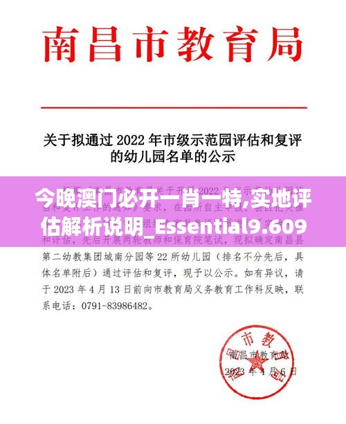 今晚澳门必开一肖一特,实地评估解析说明_Essential9.609