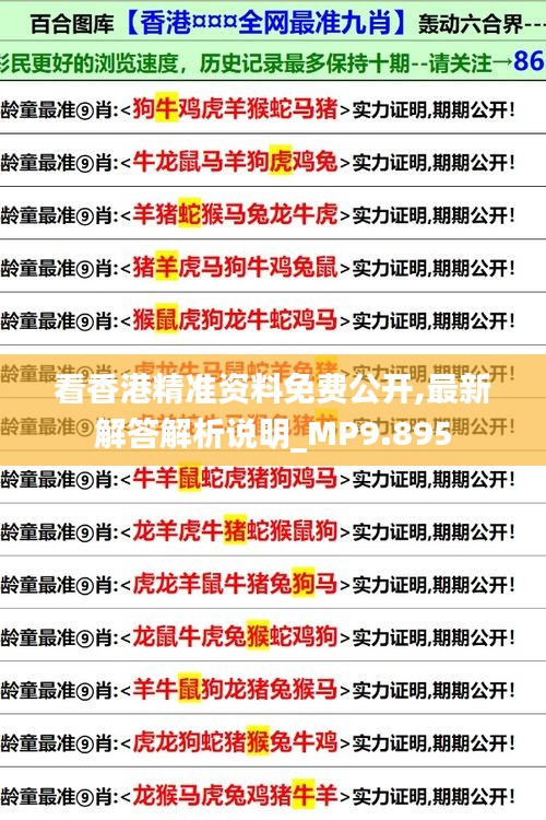 看香港精准资料免费公开,最新解答解析说明_MP9.895