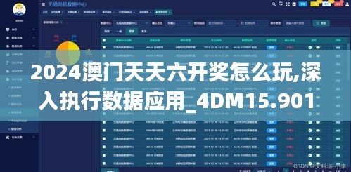 2024澳门天天六开奖怎么玩,深入执行数据应用_4DM15.901