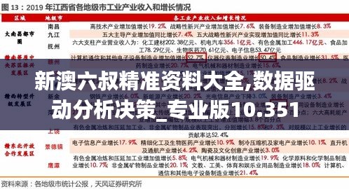 新澳六叔精准资料大全,数据驱动分析决策_专业版10.351