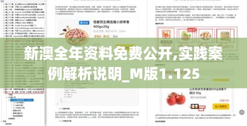 新澳全年资料免费公开,实践案例解析说明_M版1.125