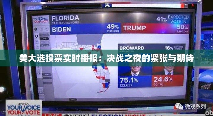 美大选投票实时播报：决战之夜的紧张与期待