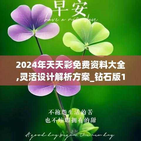 2024年天天彩免费资料大全,灵活设计解析方案_钻石版1.314