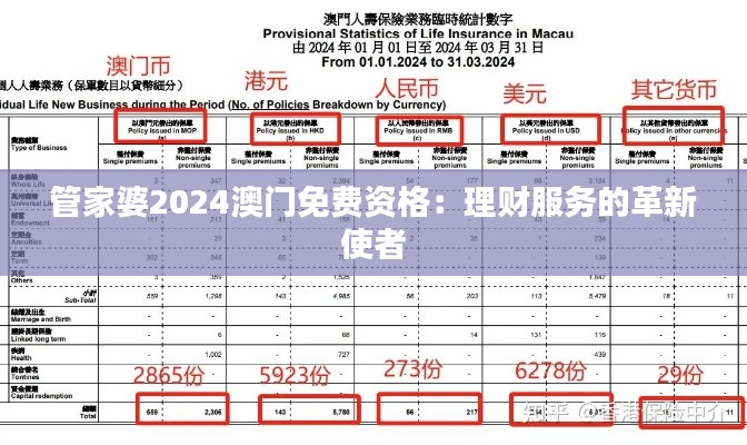 管家婆2024澳门免费资格：理财服务的革新使者