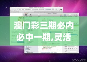 澳门彩三期必内必中一期,灵活性计划实施_macOS10.580