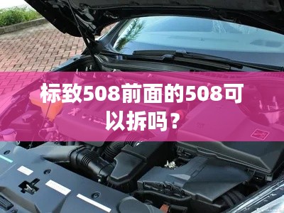 标致508前面的508可以拆吗？