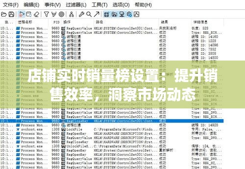 店铺实时销量榜设置：提升销售效率，洞察市场动态