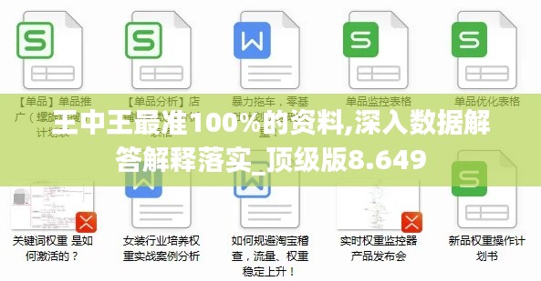 王中王最准100%的资料,深入数据解答解释落实_顶级版8.649