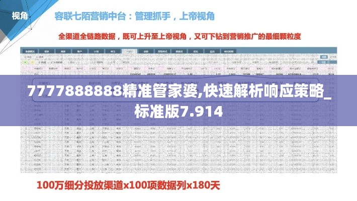 7777888888精准管家婆,快速解析响应策略_标准版7.914