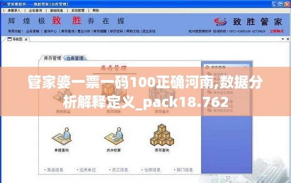 管家婆一票一码100正确河南,数据分析解释定义_pack18.762