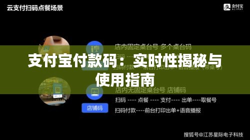 支付宝付款码：实时性揭秘与使用指南