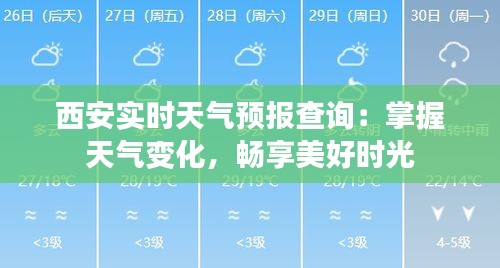 西安实时天气预报查询：掌握天气变化，畅享美好时光