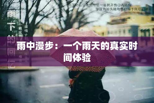 雨中漫步：一个雨天的真实时间体验