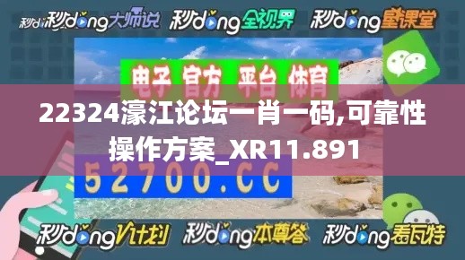 22324濠江论坛一肖一码,可靠性操作方案_XR11.891