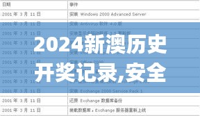 2024新澳历史开奖记录,安全设计解析_D版8.756