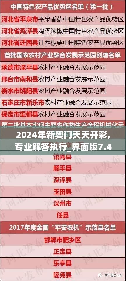 2024年新奥门天天开彩,专业解答执行_界面版7.450