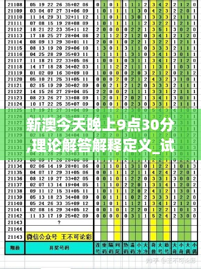 新澳今天晚上9点30分,理论解答解释定义_试用版4.905