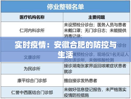 实时疫情：安徽合肥的防控与生活