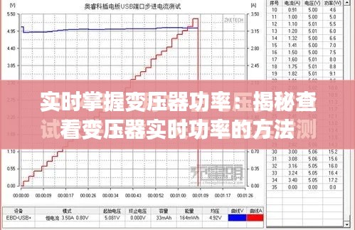 实时掌握变压器功率：揭秘查看变压器实时功率的方法