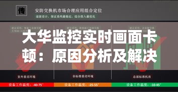 大华监控实时画面卡顿：原因分析及解决方案