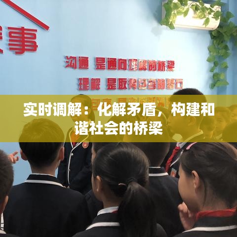 实时调解：化解矛盾，构建和谐社会的桥梁