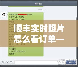 顺丰实时照片怎么看订单——轻松掌握快递动态