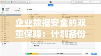 企业数据安全的双重保障：计划备份与实时备份策略