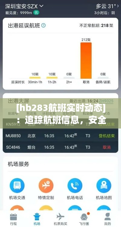 [hb283航班实时动态]：追踪航班信息，安全出行无忧