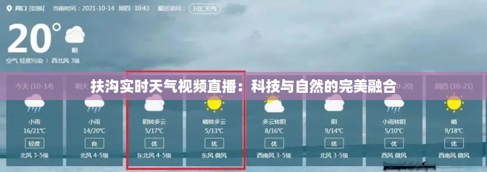 扶沟实时天气视频直播：科技与自然的完美融合