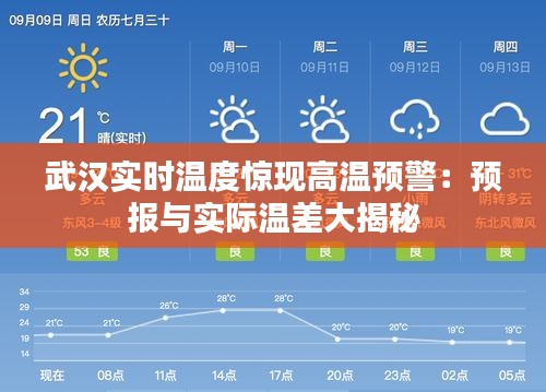 武汉实时温度惊现高温预警：预报与实际温差大揭秘