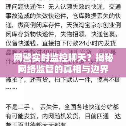 网警实时监控聊天？揭秘网络监管的真相与边界