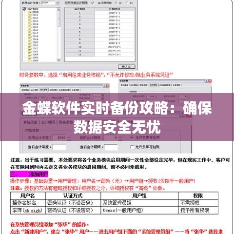 金蝶软件实时备份攻略：确保数据安全无忧