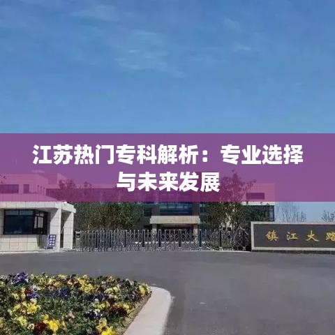 江苏热门专科解析：专业选择与未来发展