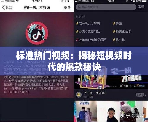 标准热门视频：揭秘短视频时代的爆款秘诀