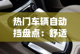 热门车辆自动挡盘点：舒适驾驶新选择