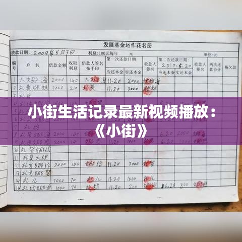 小街生活记录最新视频播放：《小街》 