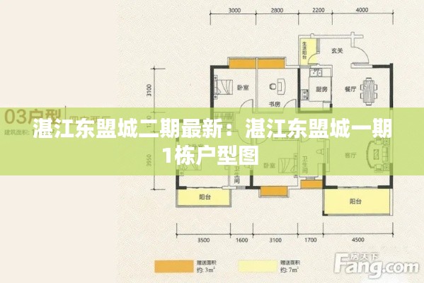 湛江东盟城二期最新：湛江东盟城一期1栋户型图 