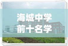 海城中学前十名学霸的卓越成就及其背后故事